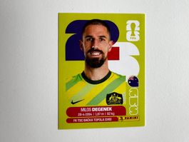 Panini Sticker WM 2026 Milos Degenek Australien AUS 10