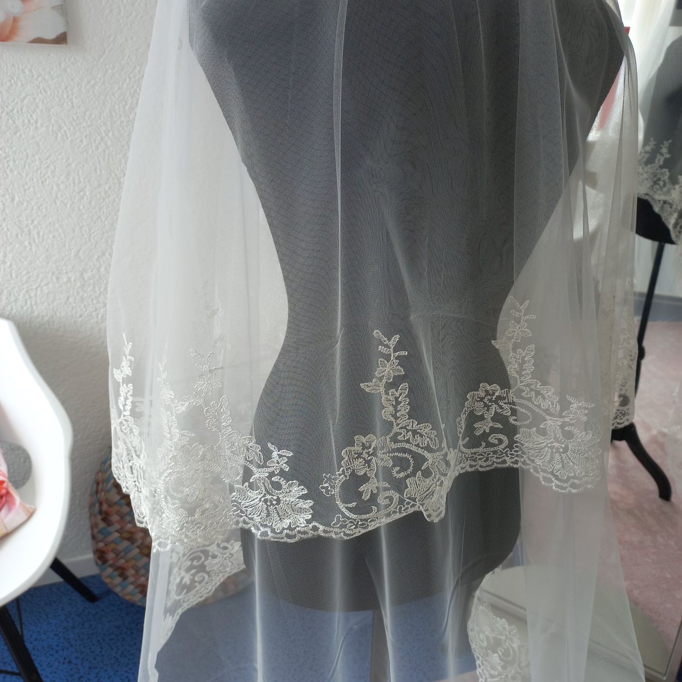 Haarschmuck: Schleier 1,40×3,00, Milch, neu – Neu (gemäss Beschreibung) aus Bachenbülach von lot_88j2 1