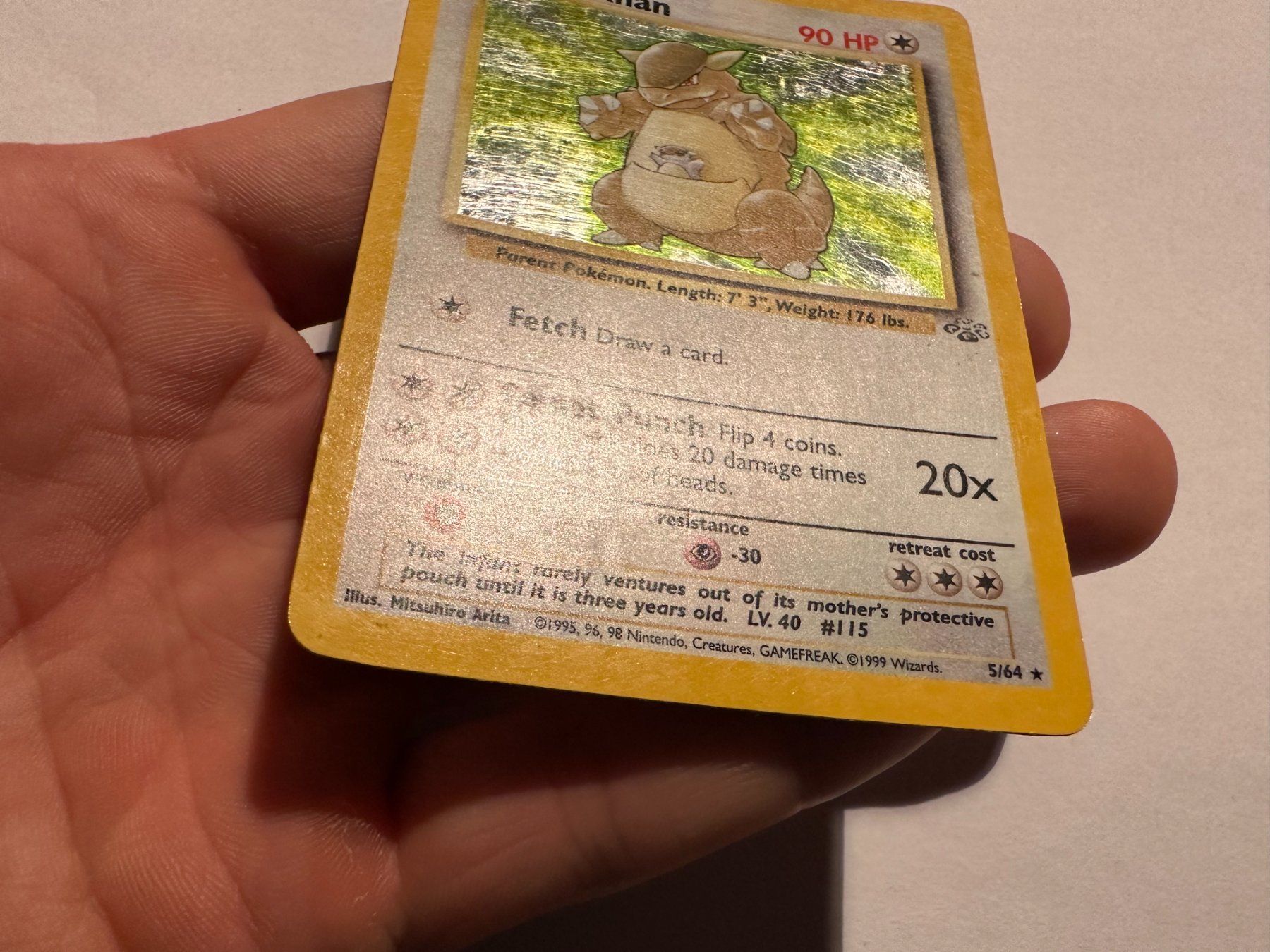 Pokémon Carte collezionabili: Kangaskhan holo Jungle EN – Usato da Hagendorn venduto da Pokecollectorch 1