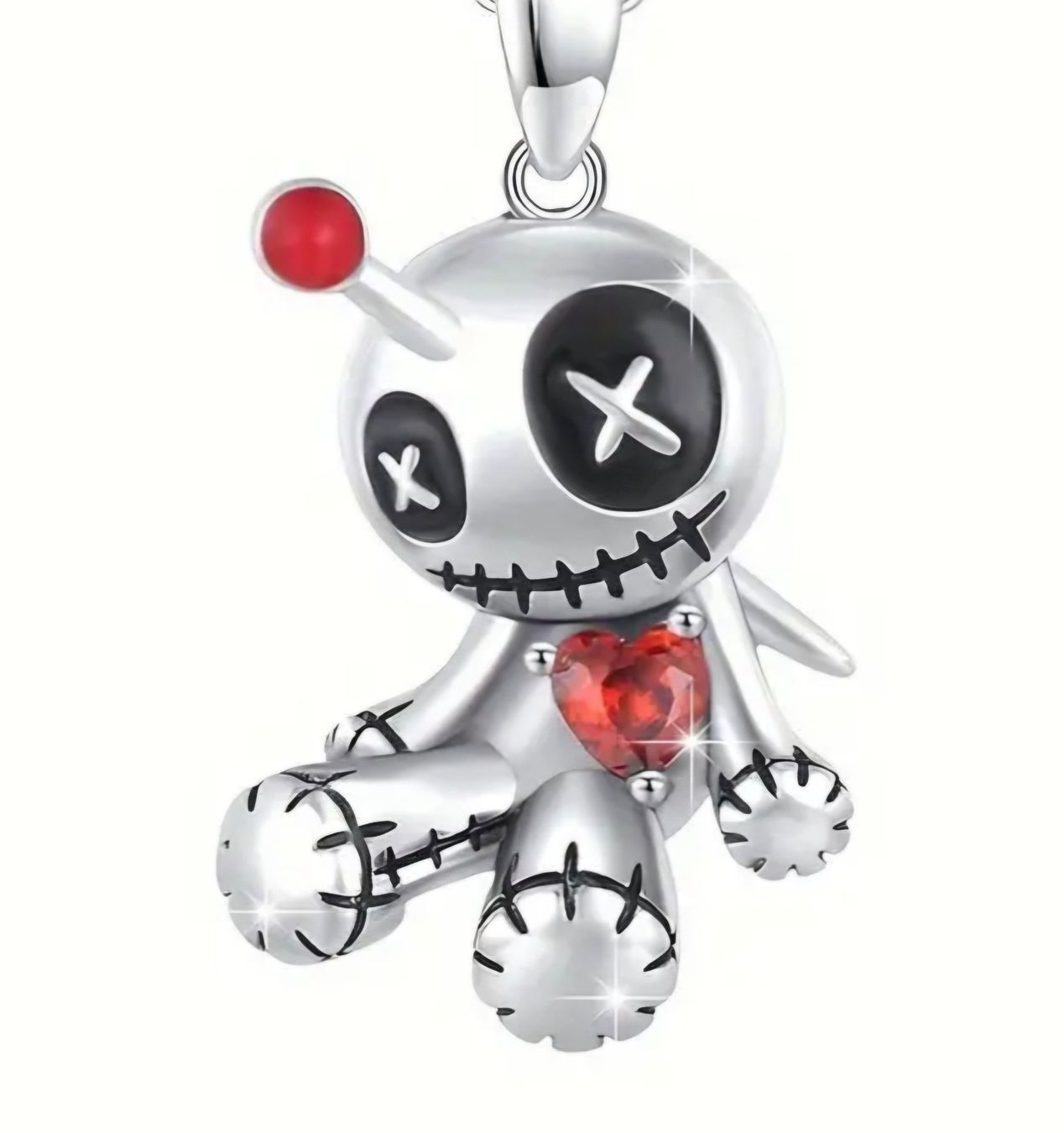 Ketten: Neu! Anhänger + Ohrringe Gothic Puppe Voodoo – Neu und originalverpackt aus Füllinsdorf von Sunnebliemli7 4