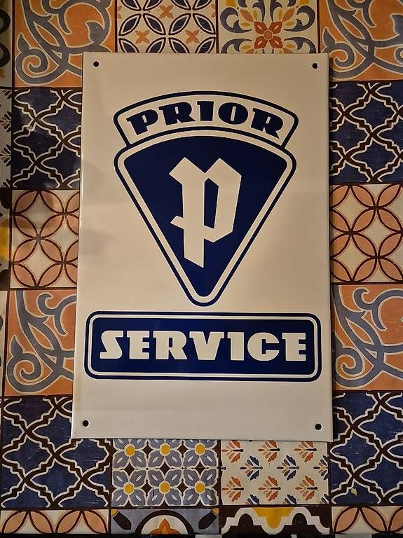 Schilder: Prior Service originales Emailschild – Gebraucht aus Langnau am Albis von Sadisanto 4
