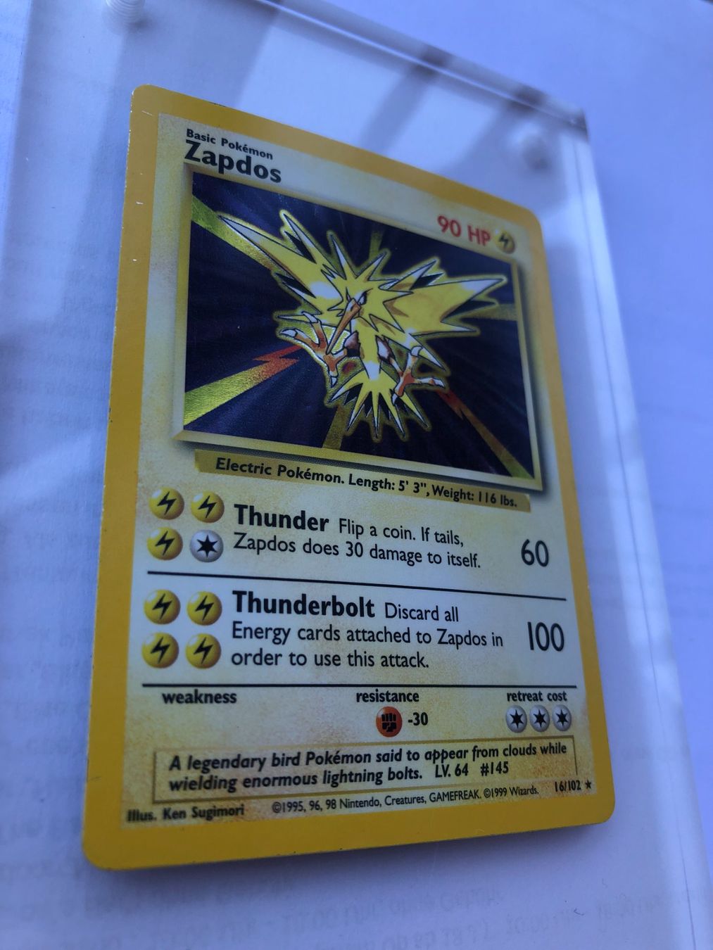 Sammelbilder & Trading cards: Zapdos Holo Base set - PL - ab 1.- – Gebraucht aus Giubiasco von dan_pr8b 1