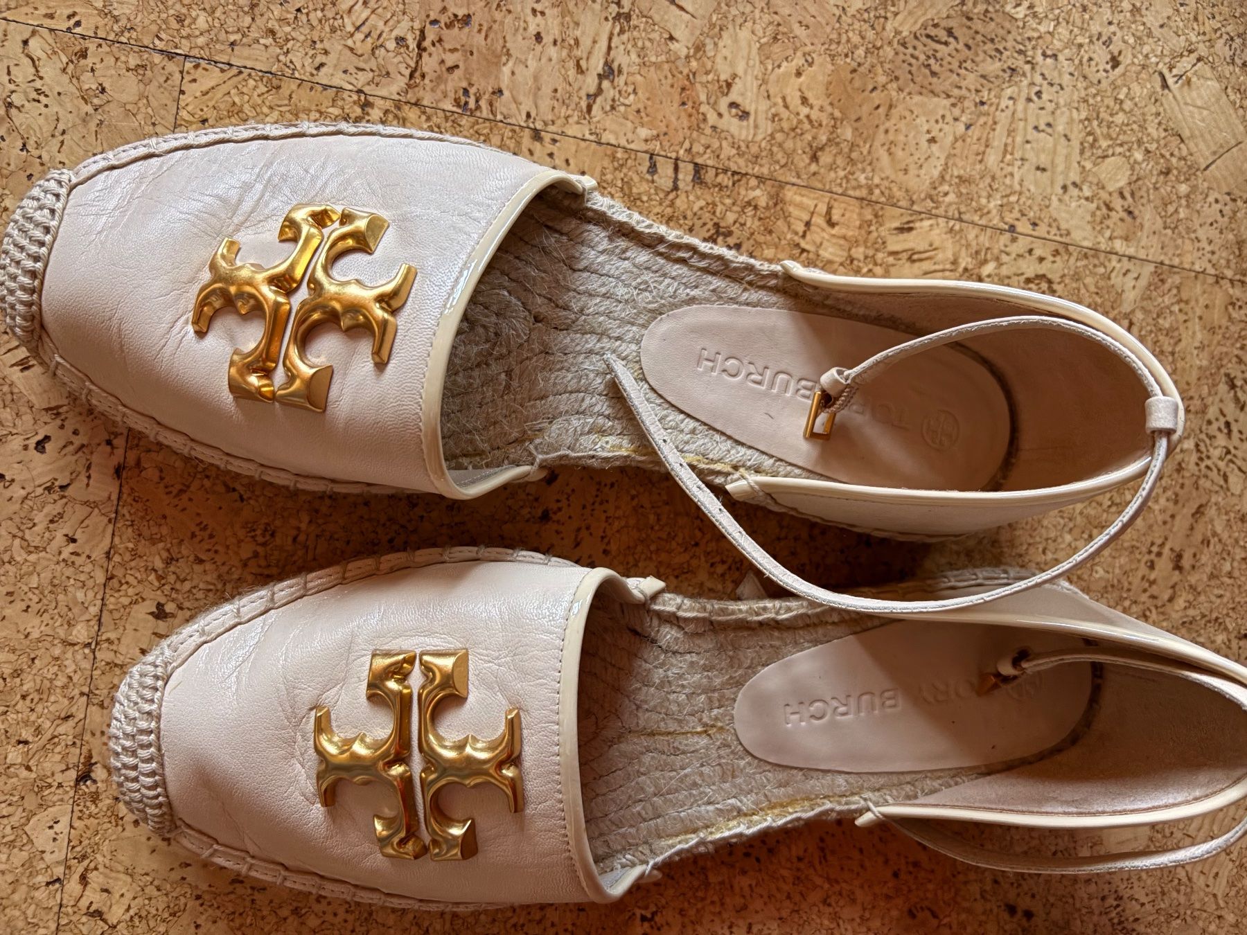 Tory Burch Scarpe da donna: Tory Burch Espadrilles Sandalen, Gr.9, Beige – Usato da Belp venduto da Federica13 1