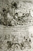 ALFRED DELVAU / EMILE BENASSIT: Jugendstil - Radierung, 1882