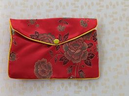 China Seiden Schmuck Tasche ca. 16x11,5cm