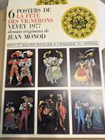 La fête des vignerons vevey 1977 4 affiches jean monod