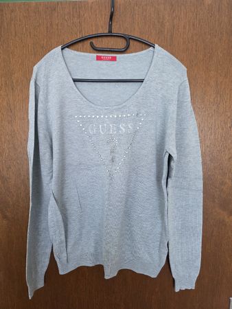 Pullover Guess grau Grösse L mit Steinen