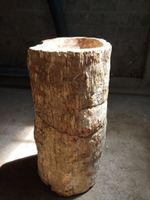 Waschbeckensäule Fossil Versteinertes Holz Stand-Waschbecken