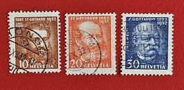 GOTTHARDBAHN SATZ 191 - 193 1X VOLLSTEMPEL HÖNGG ZÜRICH 1932