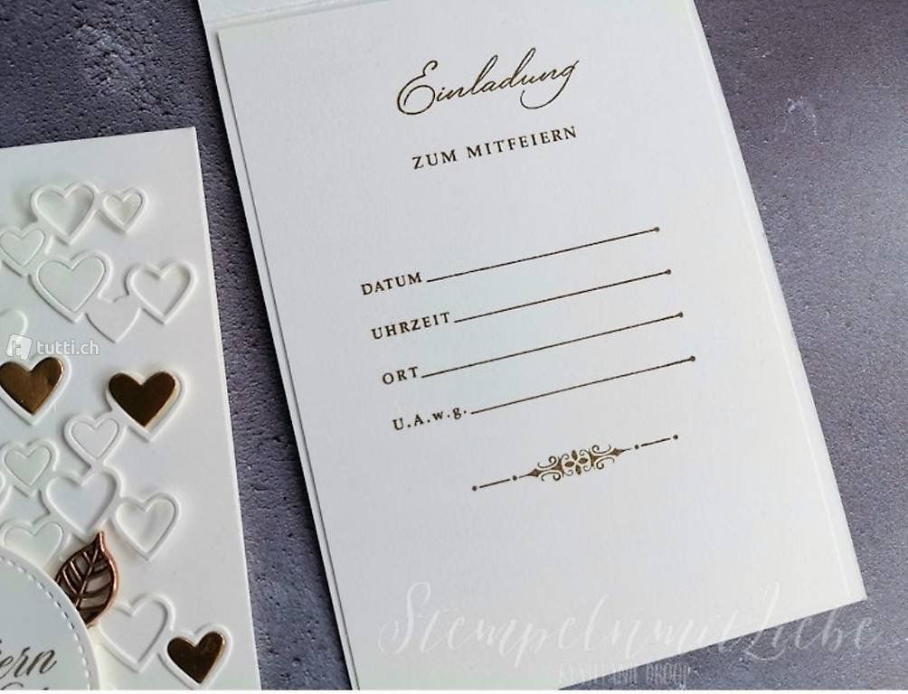 Stampin' up! Timbri: Stempelset "einfach einladend" von Stampin up – Nuovo e nell'imballaggio originale da Frauenkappelen venduto da evangelina78 1