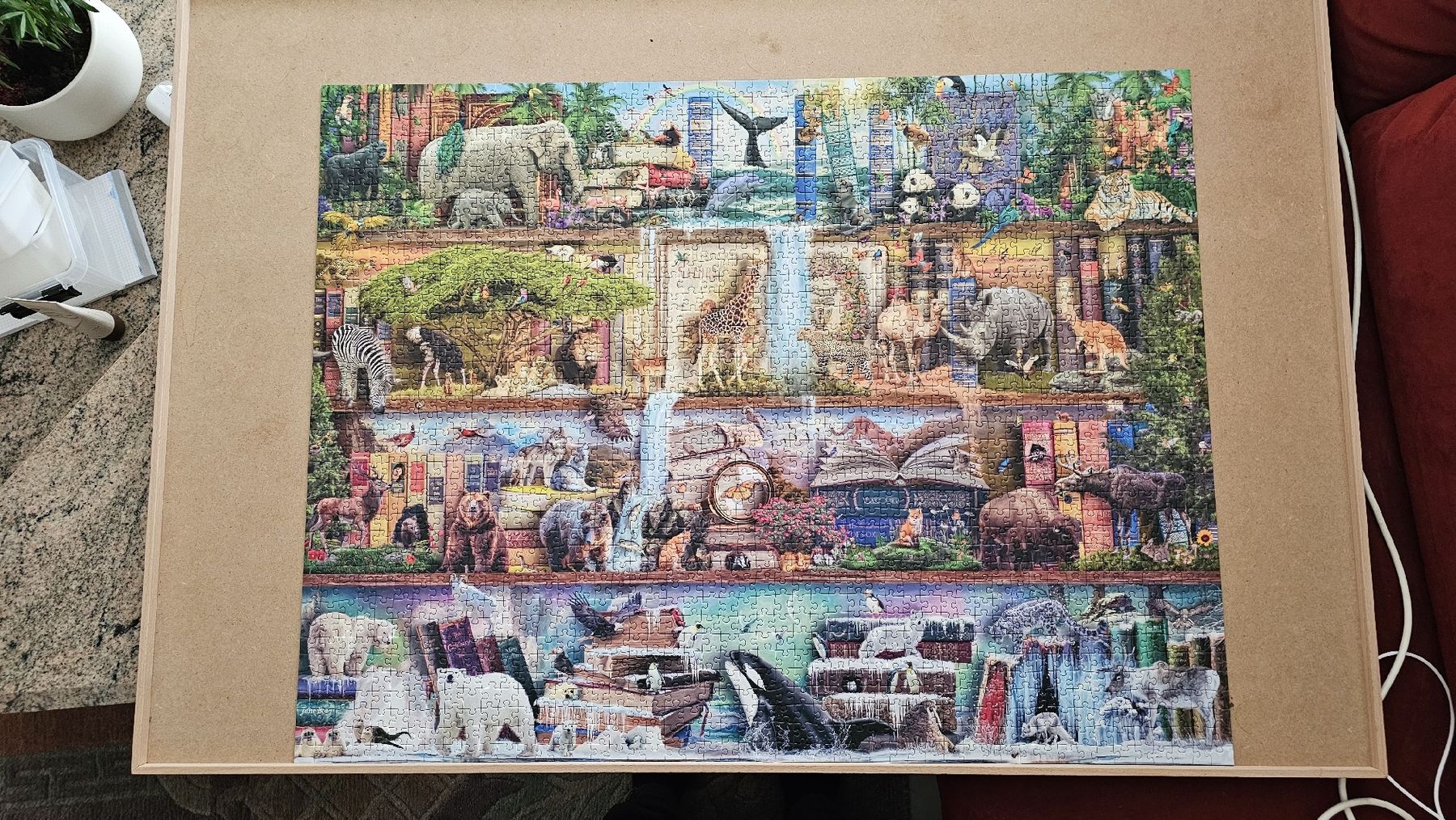 Ravensburger Puzzle: Puzzle Grossartige Tierwelt Ravensburger 2000 Teile – Usato da Laupen ZH venduto da Knolle8