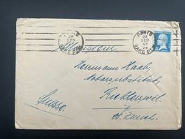 1924 Paris alter Brief diverse Stempel    (G701)