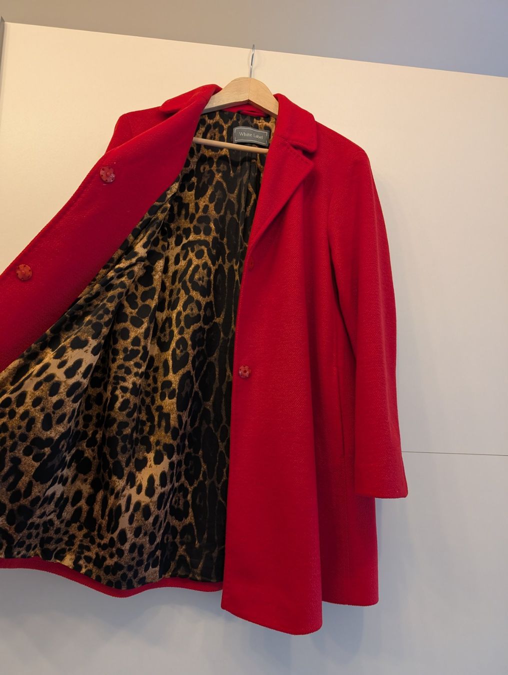 Cappotti: Roter Mantel, White Label, Grösse 36, neuwertig – Usato da Wettingen venduto da skilpadde 1