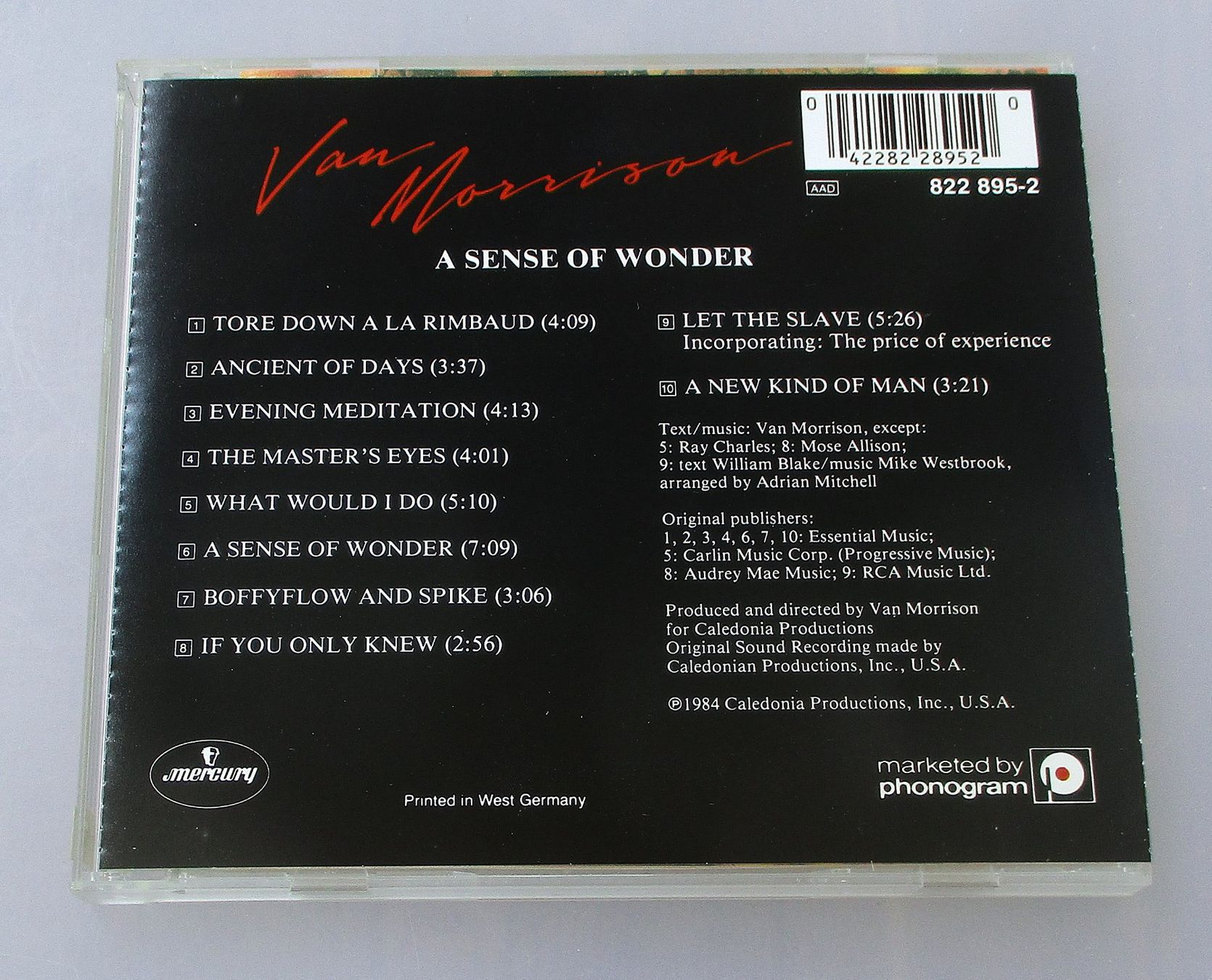 CD: VAN MORRISON - A Sense Of Wonder – Usato da Wattwil venduto da Muriel11 1