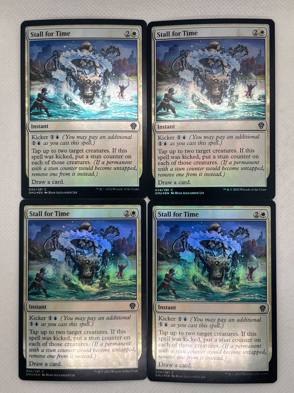 Magic The Gathering Carte collezionabili: Magic: The Gathering - Stall for Time Foil - 4 Karten Set – Usato da Hinterkappelen venduto da Kim1992