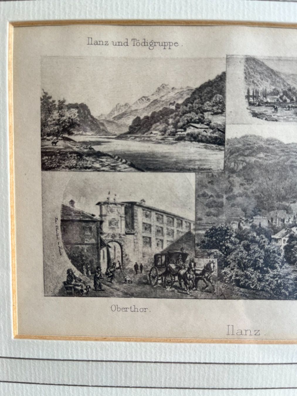 Incisioni: "ILANZ" - Surselva/Graubünden – Nuovo (secondo la descrizione) da Schübelbach venduto da artandstyle 1