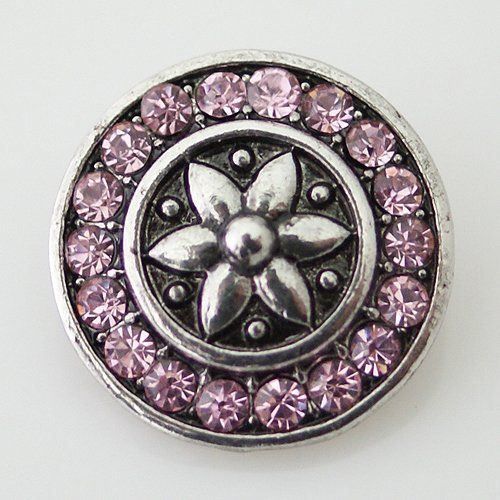 Bottoni: Modeschmuck - Druckknopf | rosa – Nuovo e nell'imballaggio originale da Reinach BL venduto da PaeperLG