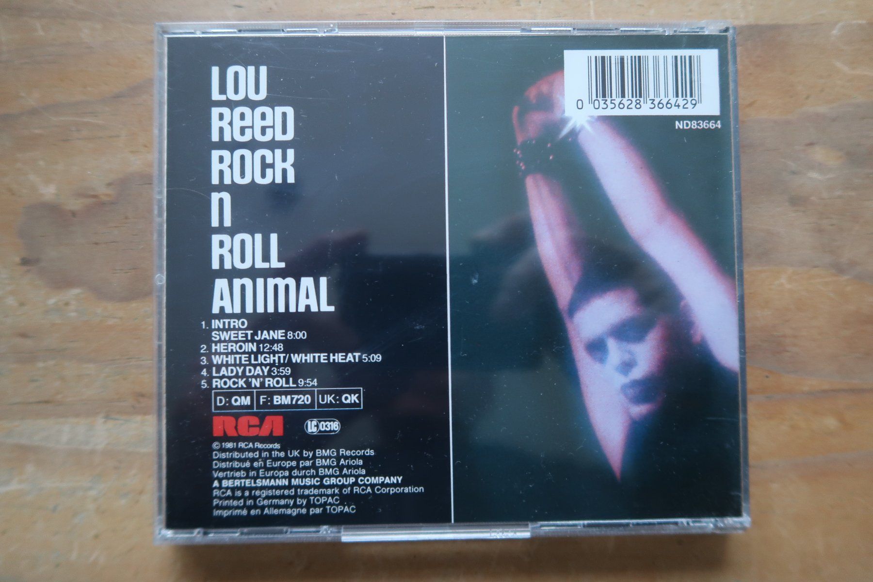 CD: LOU REED - ROCK N ROLL ANIMAL - CD – Usato da Basel venduto da Patiscat 1