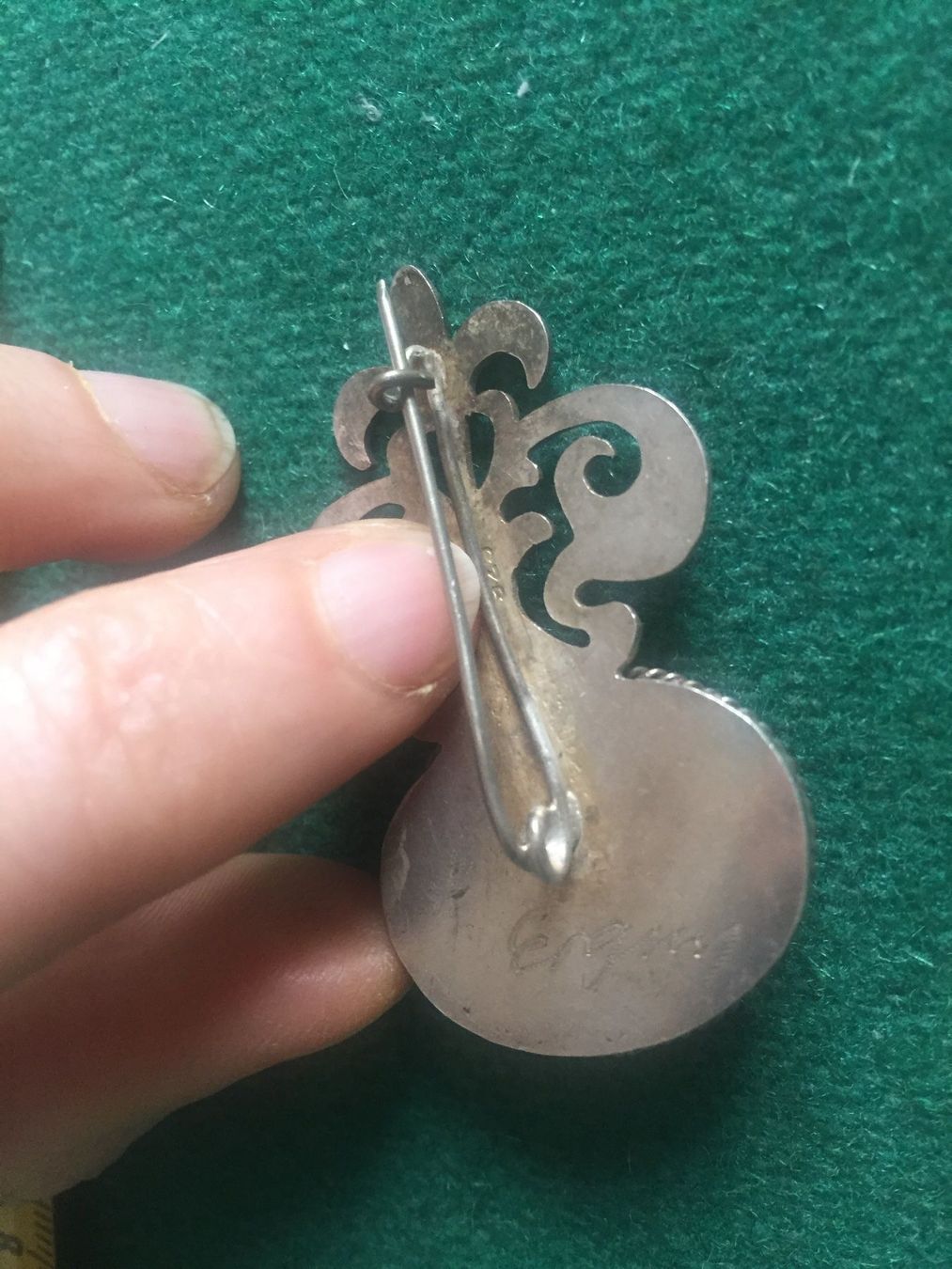 Spille & Fermagli: Broche argent ethnique signé – Usato da Küssnacht am Rigi venduto da CALIFRASQUI 1