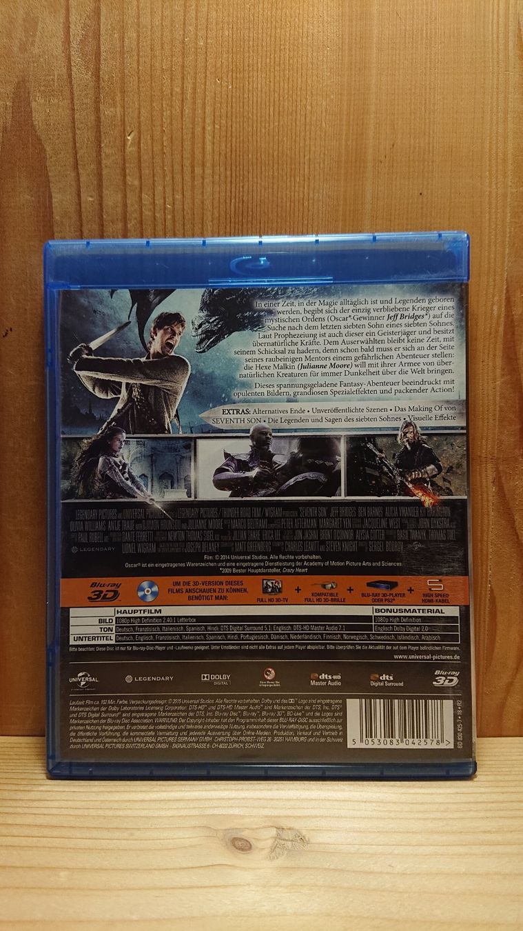 Tutti i DVDs: SEVENTH SON in 3D und 2D Blu-Ray – Usato da Wilderswil venduto da Exebub 1