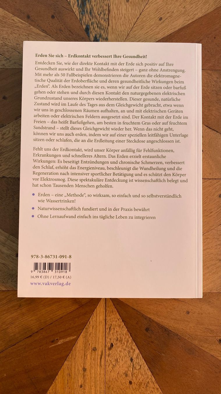 Libri: Buch Earthing Heilendes Erden Clinton Ober – Usato da Stadel b. Niederglatt venduto da sandart 1
