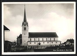 AK Muri, Neue Pfarrkirche, 1936