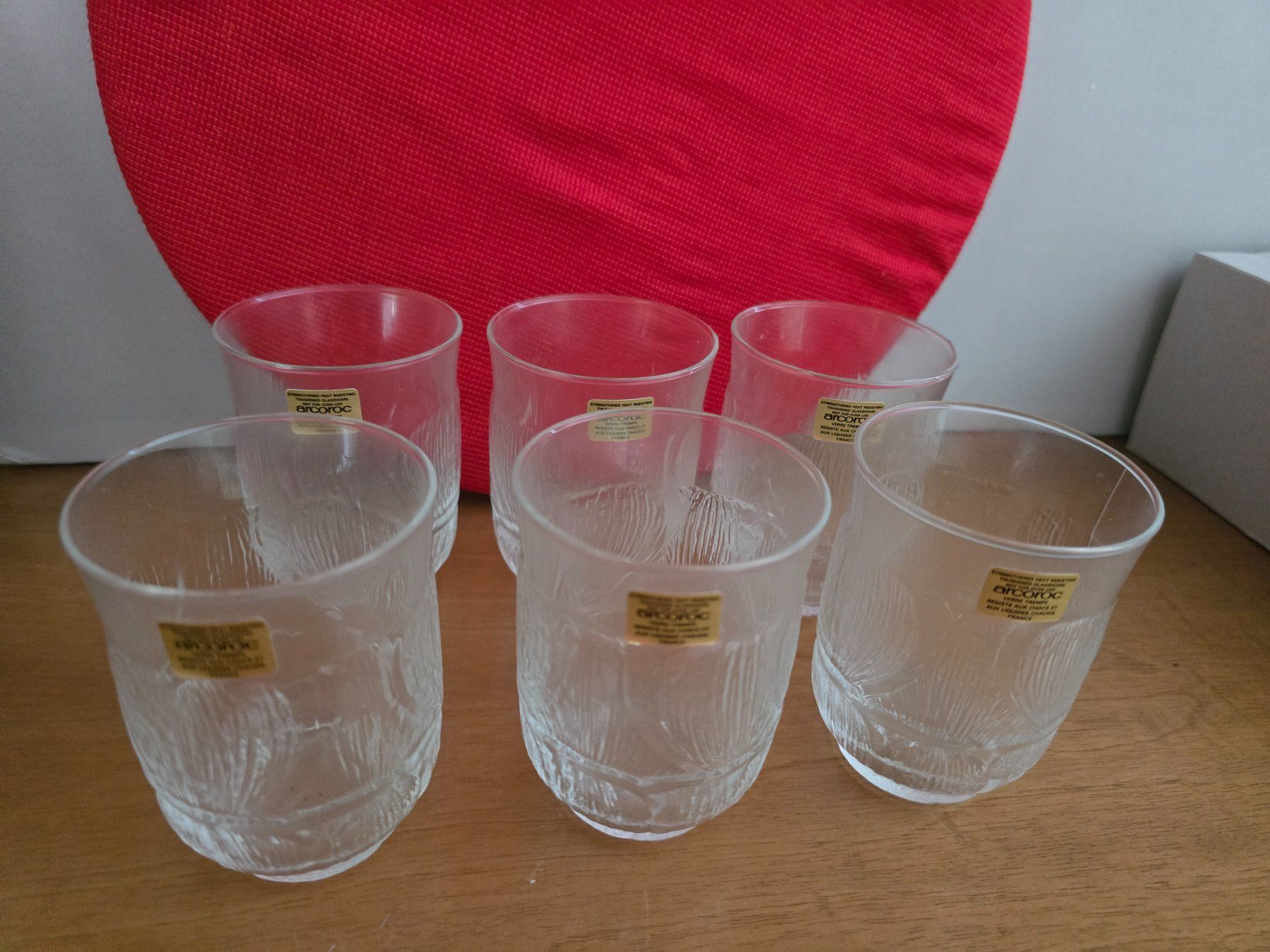 Bicchieri: Set 6 Arcoroc Saft-Gläser 60er Vintage – Nuovo e nell'imballaggio originale da Rorschacherberg venduto da Scharfeegge