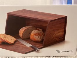 Brotdose Holz CONTINENTA dunkelbraun neuwertig