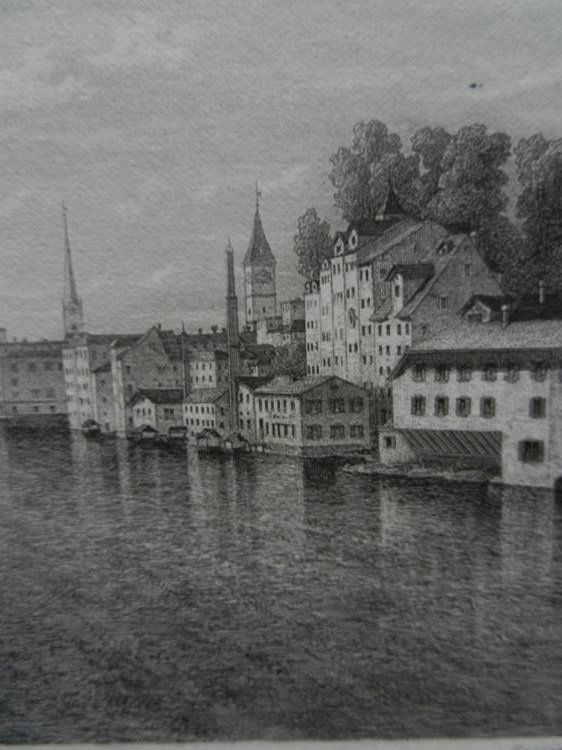 Incisioni: Zürich Schipfe Limmat – Usato da Risch venduto da Rischli15 7