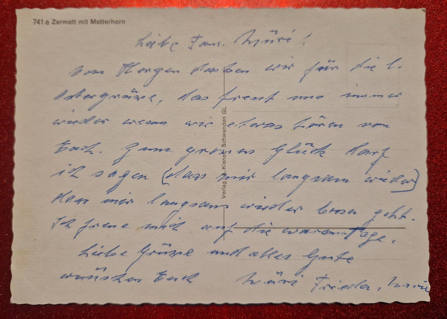 Cartoline postali: Zermatt mit Matterhorn alt – Usato da Melchnau venduto da Arthurius 1