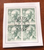 4 er Block Nr.626 mit Papier Stempel Bern   