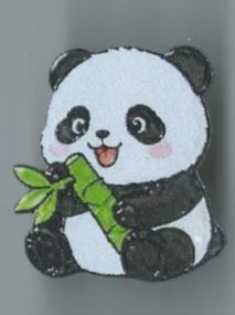 Plaquettes & Badges: Panda mit Bambus, Pin – D'occasion à Zürich par t24_de