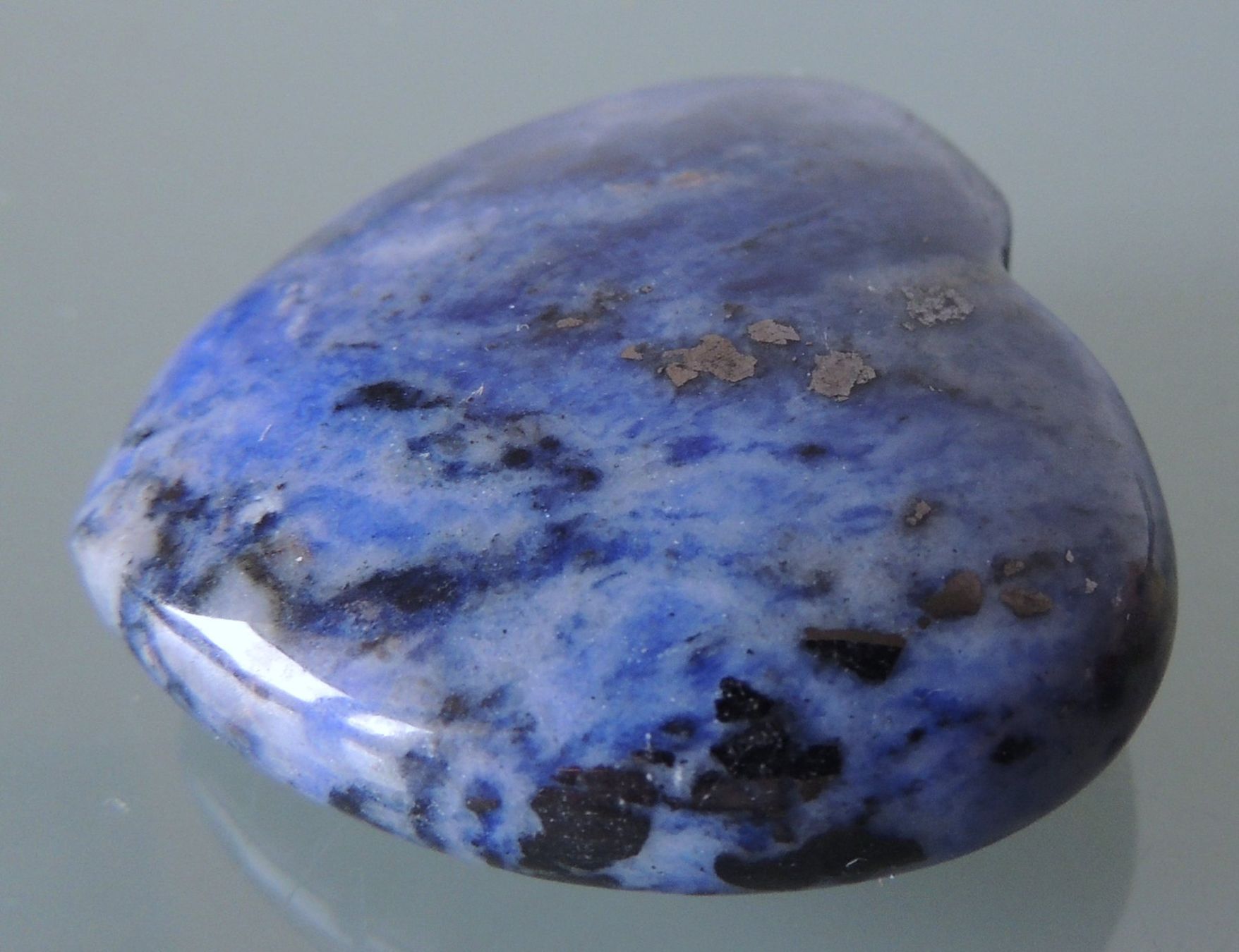 Pietre preziose: Sodalith Herz 4,5 x 4 x 1,5 cm – Usato da Waldenburg venduto da schaller707 4