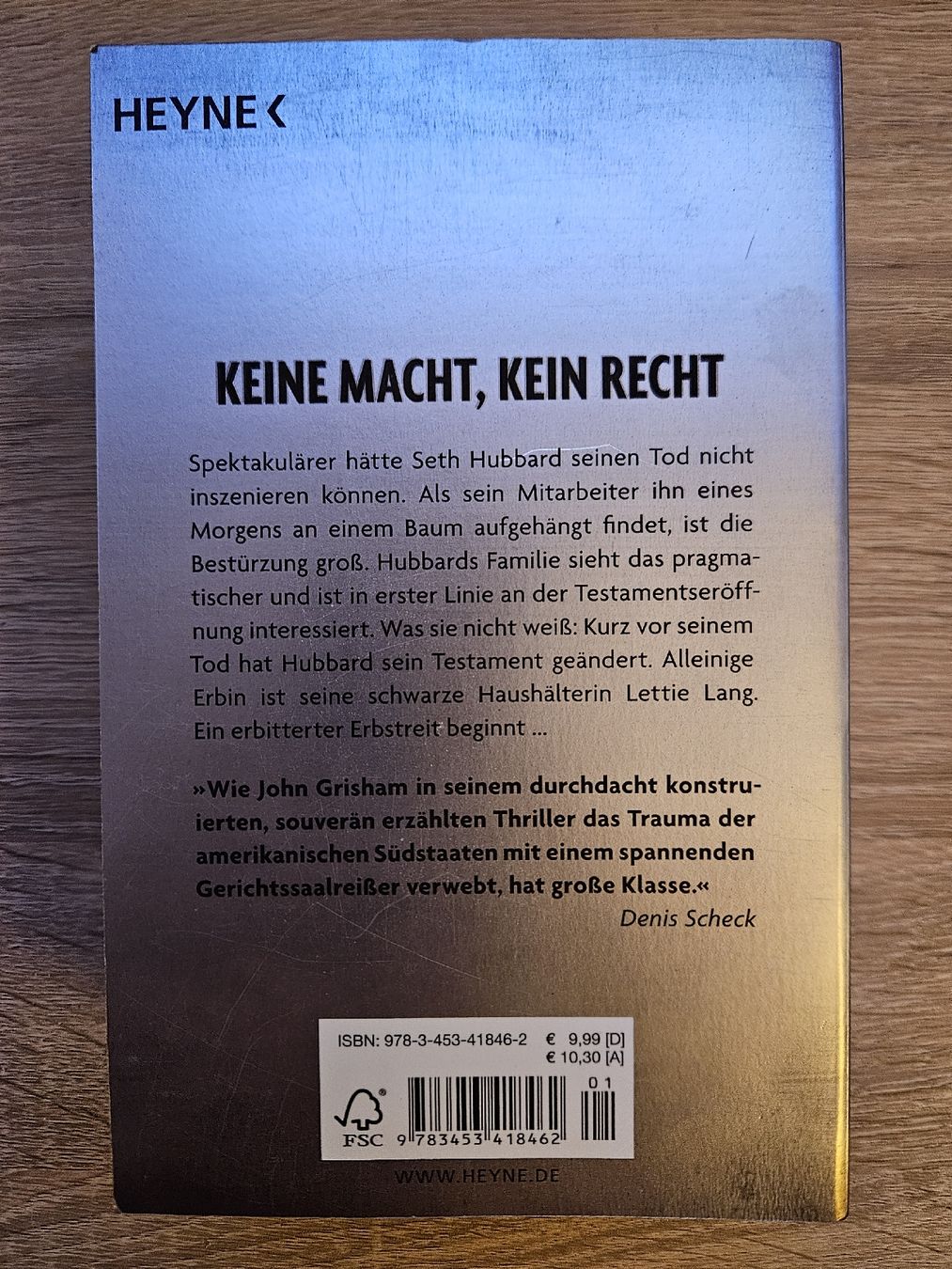 Libri: John Grisham - Die Erbin – Nuovo (secondo la descrizione) da Bern venduto da Oloui 1