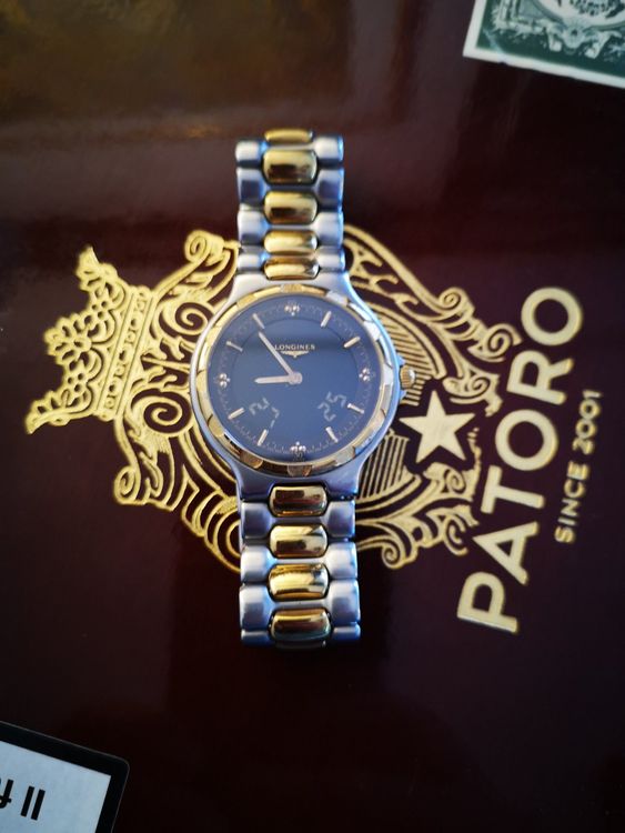 Longines Conquest Digital Analog Bi Color Gold l1.622.3 (Neu (gemäss ...