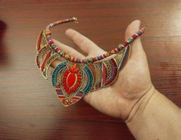 Ethnische Halskette Bohemian Vintage - Collier ethnique