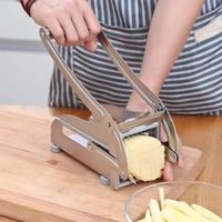 Edelstahl Kartoffelschneider Pommes Schneideinsätzen