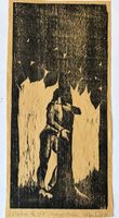 Xylographie e.a., "L'arbre de vie" de Roberto Bort 1933-2013