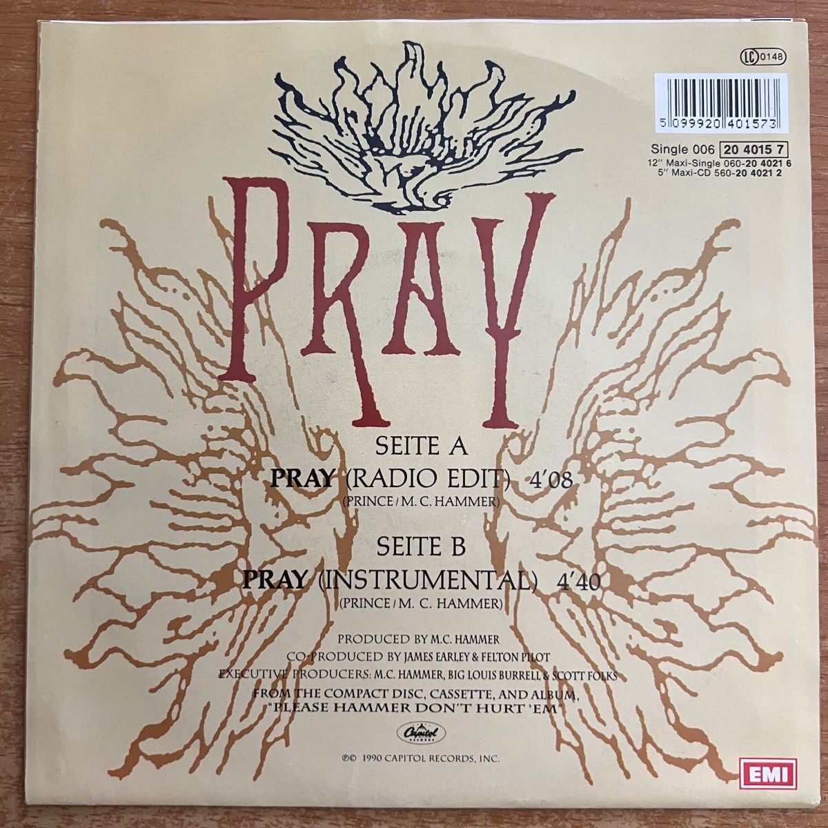 Schallplatten: M.C. Hammer - Pray / 1. EU-Press. 1990 - TOP – Gebraucht aus Gais von soundcave57 1