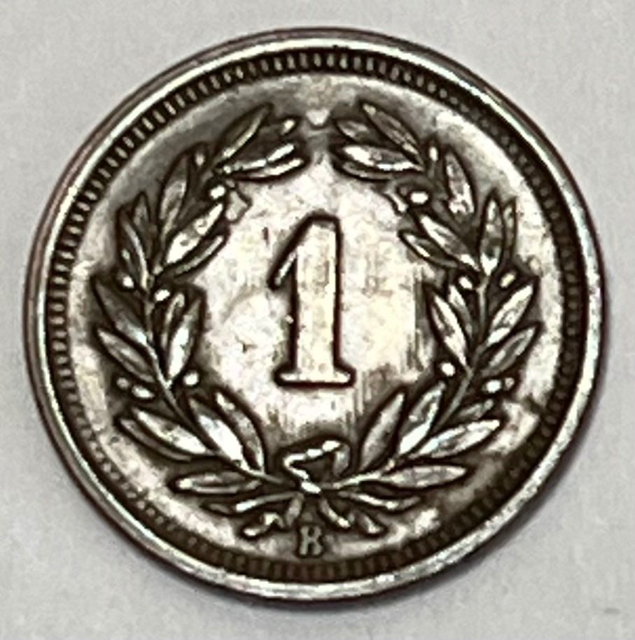 Tutti le monete: 1 Rappen - Schweiz - 1941 – Usato da Dietikon venduto da Numis8953 1