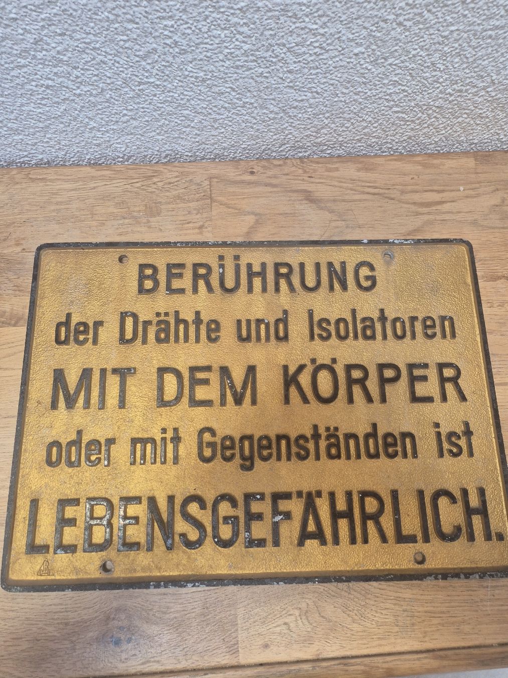SBB/CFF/FFS Ecriteaux: Original Warnschild SBB – D'occasion à Heimenschwand par shala13