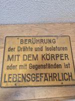 Original Warnschild SBB