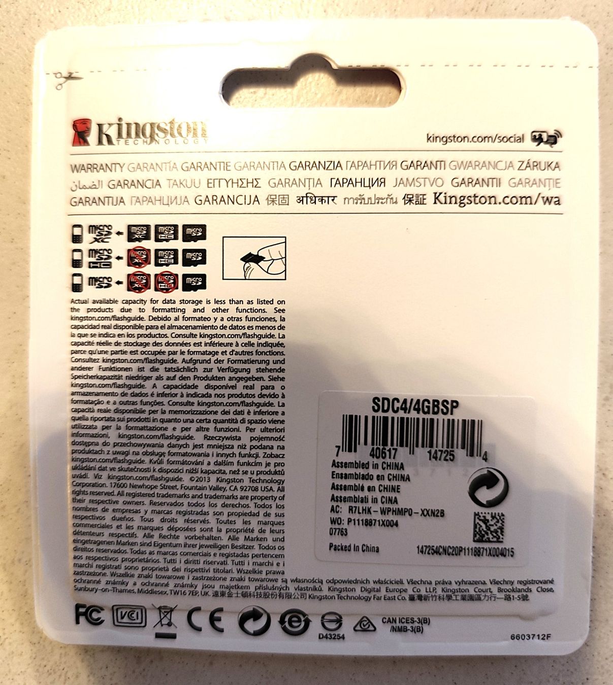 Kingston Schede di memoria: Kingston Micro SDC 4 GB Class4 – Nuovo e nell'imballaggio originale da Wald ZH venduto da Pada94 1