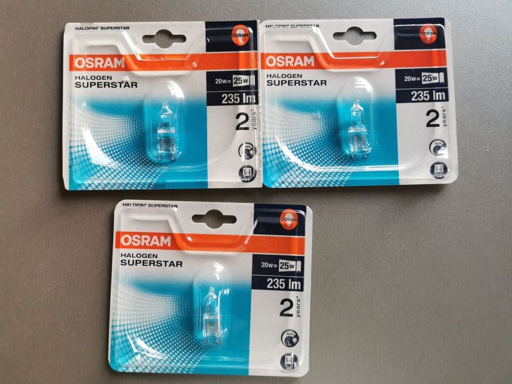 Osram halogen superstar 20w deals 235 lm