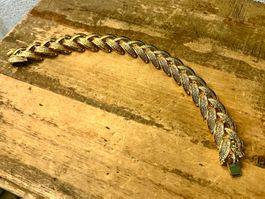 VINTAGE ARMBAND VERGOLDET MODESCHMUCK AUS 80-ER, TOP ZUSTAND