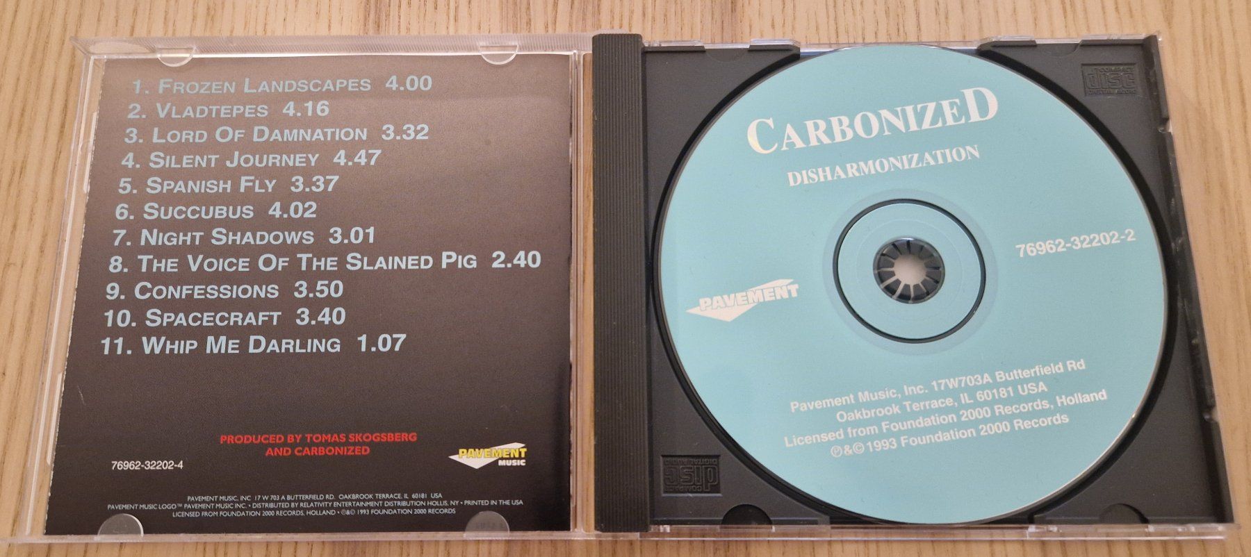 CD: Carbonized – Disharmonization (CD) – Usato da Luzern venduto da Belethors_GenGoods 1