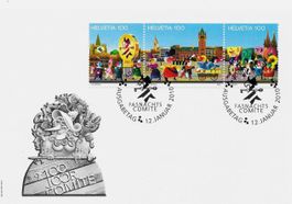 BASEL FASNACHTS KOMITE DREIERSTREIFEN FDC 2010