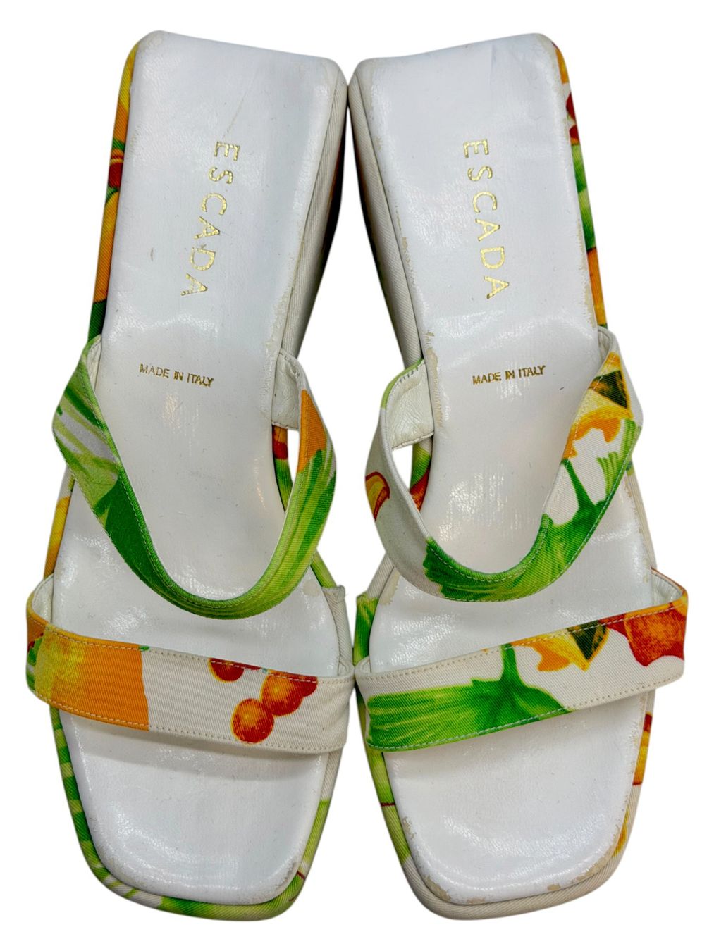 Escada Scarpe da donna: Sandales compensées de plage ESCADA. Pointure 36.5 – Usato da Cossonay-Ville venduto da PatineDuTemps 2