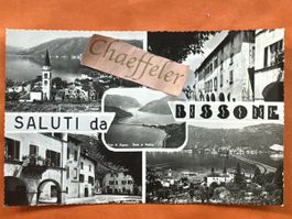 Ansichtskarte 1957 Saluti da Lugano BISSONE