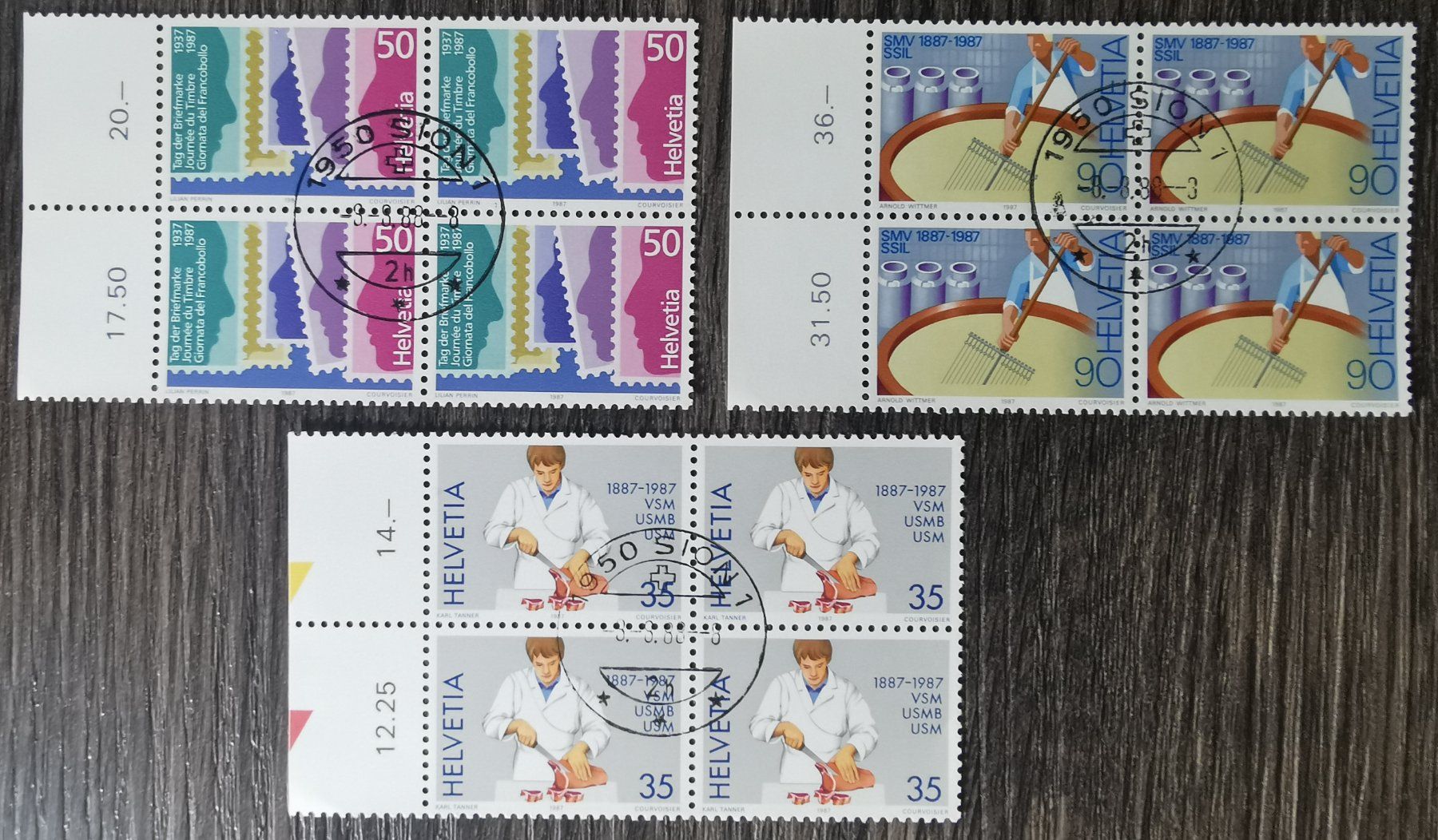 Tutti i francobolli: TR08 Timbre Suisse 1988 – Usato da Cousset venduto da Patrick_Collections